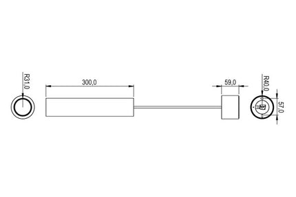 LED Pendulum Slim Tree Weiß 100308