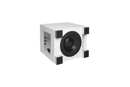 QUBE CS10 Active Subwoofer White Seidenglanz 610113